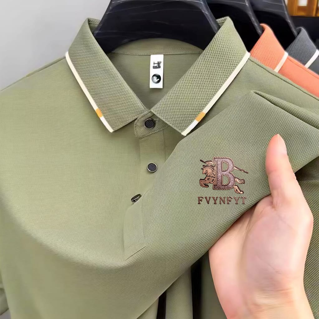 Premium Polo Shirt with China Sticker