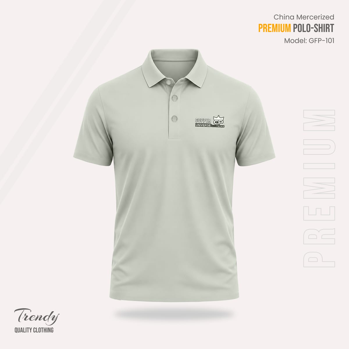 Export Quality China Mercerized Polo Shirt