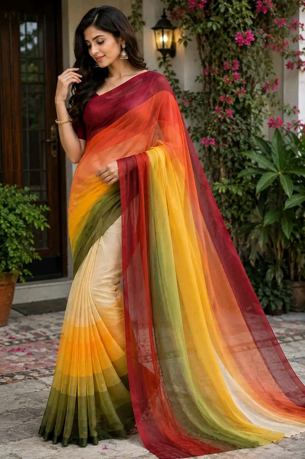 Rongdhonu Georgette saree