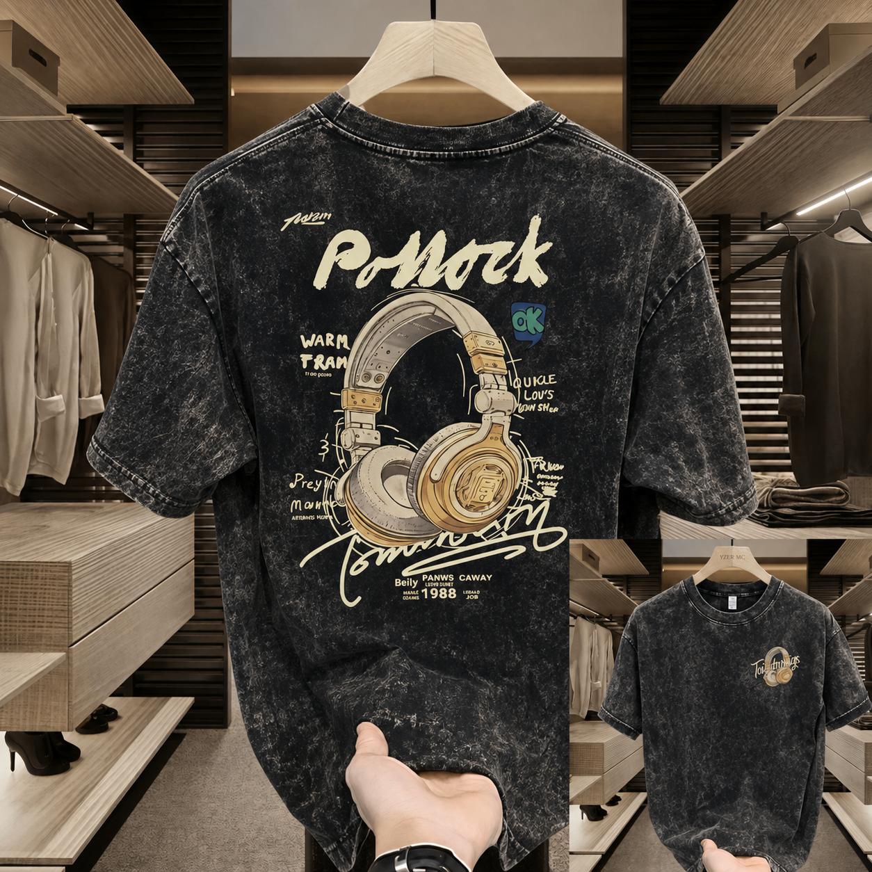Premium Acid Wash Drop Shoulder TShirt