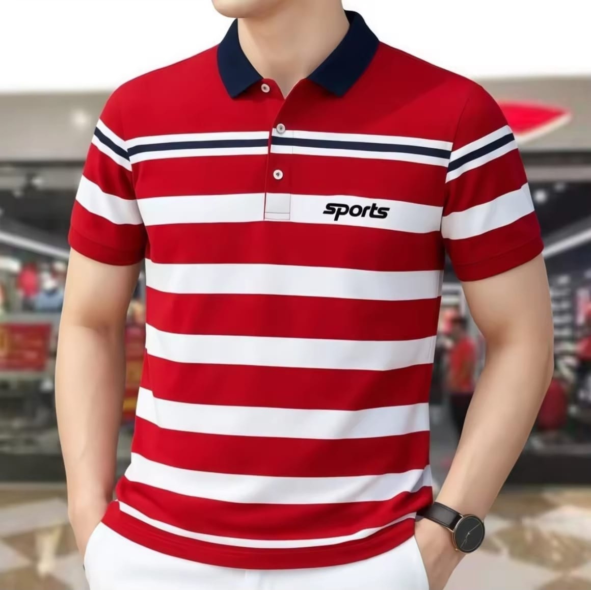 Striped Premium Polo Shirt