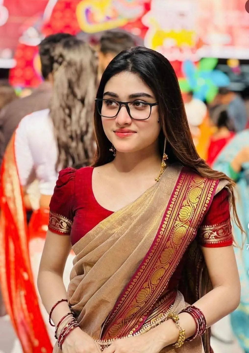 Indian Lama Silk Saree