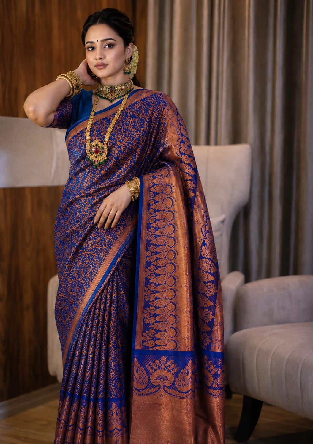Kanjivaram katan Sharee