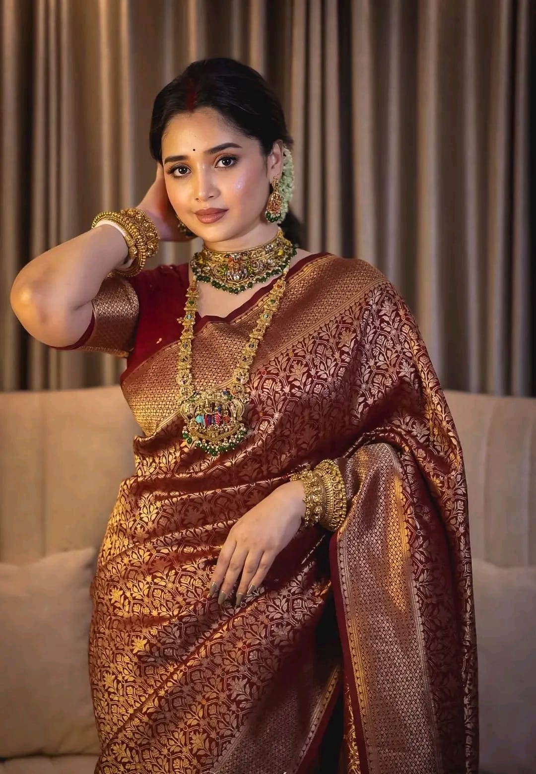 Royal Elegance Benaroshi Katan Saree